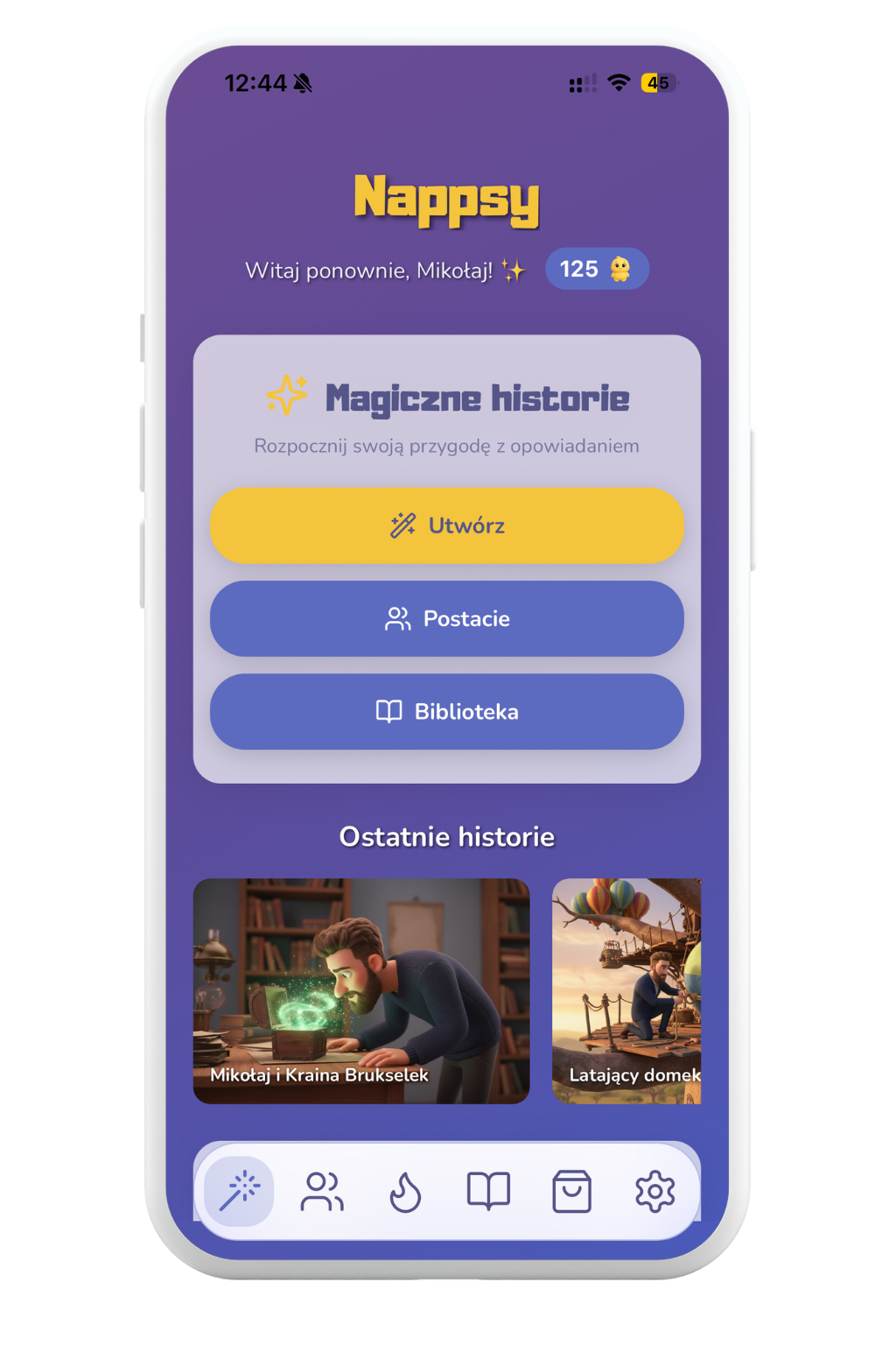 Nappsy - Aplikacja do tworzenia bajek